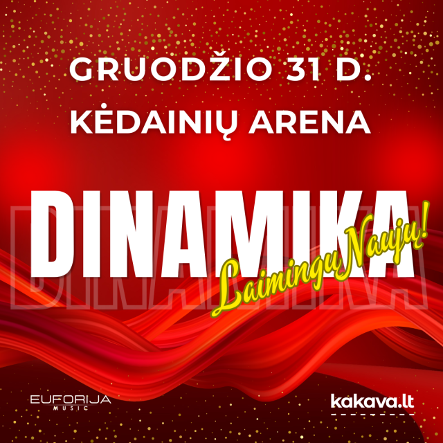 Renginio afiša DINAMIKA Laimingų naujų